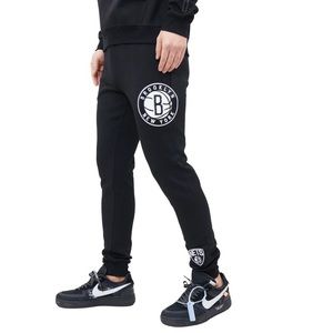 Pro Standard NBA Brooklyn Nets Logo Blended Joggers Men's Pants BBN451535-BLK